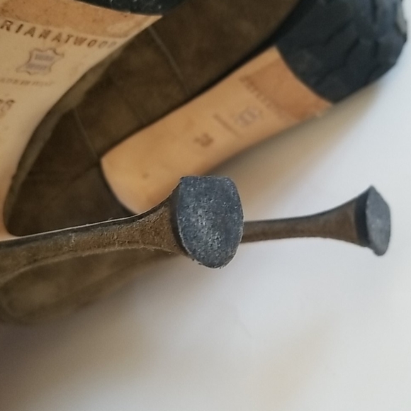 Brian Atwood Niki Combat Platform Boot Green EU 36 - Picture 7 of 8